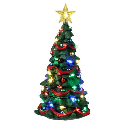 Lemax Village Collection - Joyful Christmas Tree Battery Operated Accessory #34101