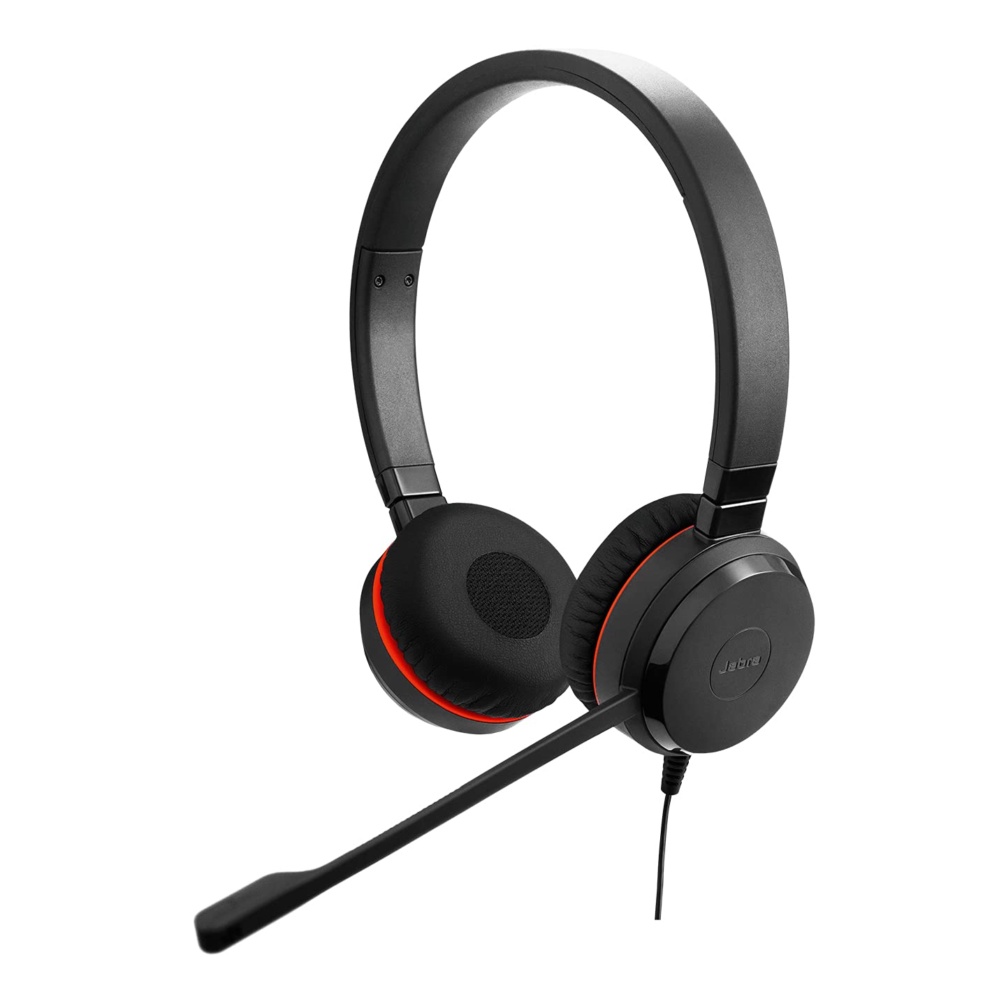 Jabra Evolve 20 SE UC Certified USB-C Stereo Corded Headset With Call Control Unit - Compact Mini USB (Black) Unified Communications