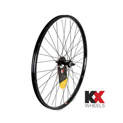 KX MTB 26" Singlewall Solid Axle Wheel Rim Brake (Front) - Silver