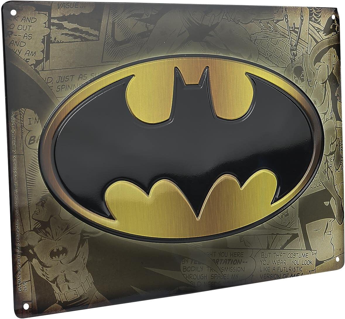 DC COMICS - Plaque Metal 28 X 38 - Batman