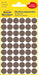 AVERY Zweckform 3113 Self-Adhesive Marking Dots (Diameter 12 mm, 270 Adhesive Dots on 5 Sheets, Round Stickers for Calendars, Planners and Crafts, Paper, Matte) Taupe taupe Single