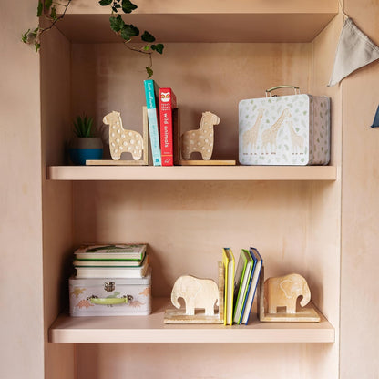 Elephant Wooden Bookends