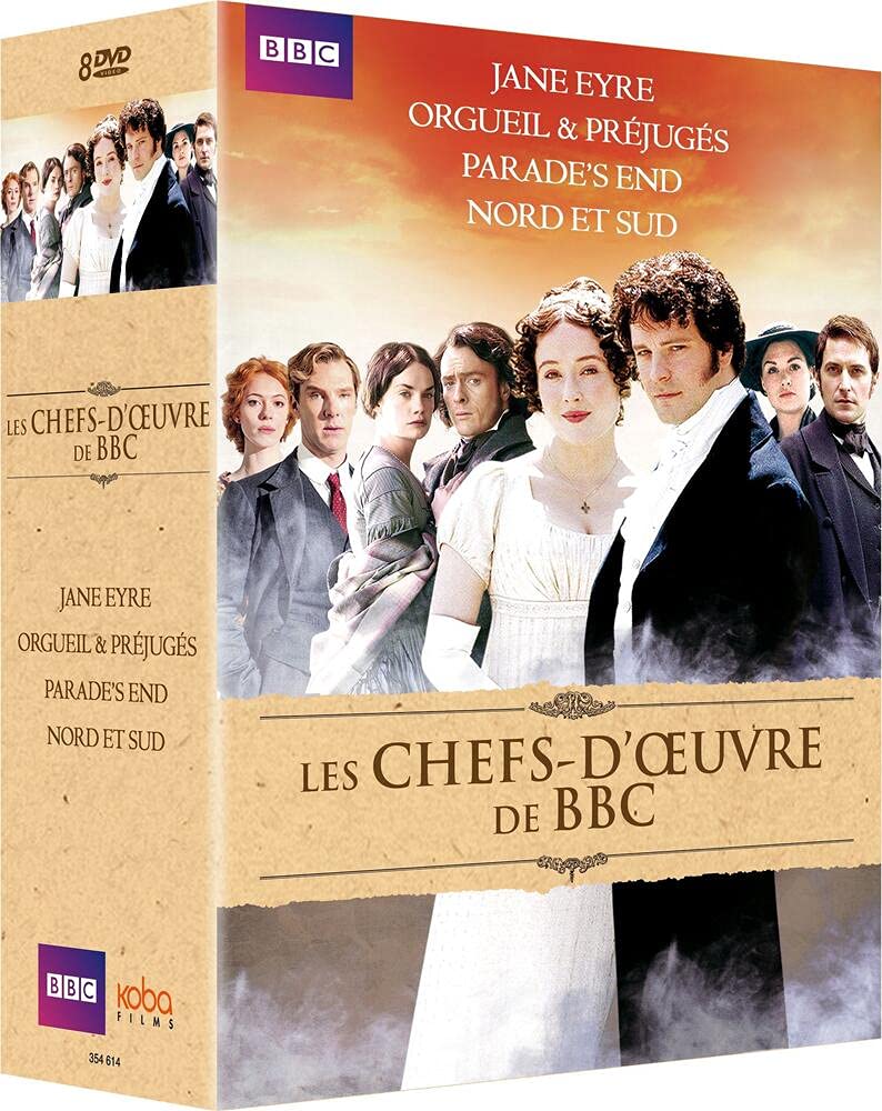 Les chefs-d'oeuvre inédits de BBC : orgueil et préjugés + nord et sud + parade's end + jane eyre
