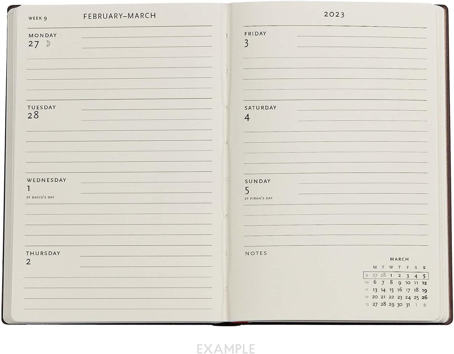 Granada Turquoise (Moorish Mosaic) Mini Dayplanner 2023