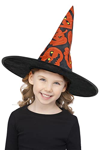 Smiffys Kids Pumpkin Witch Hat