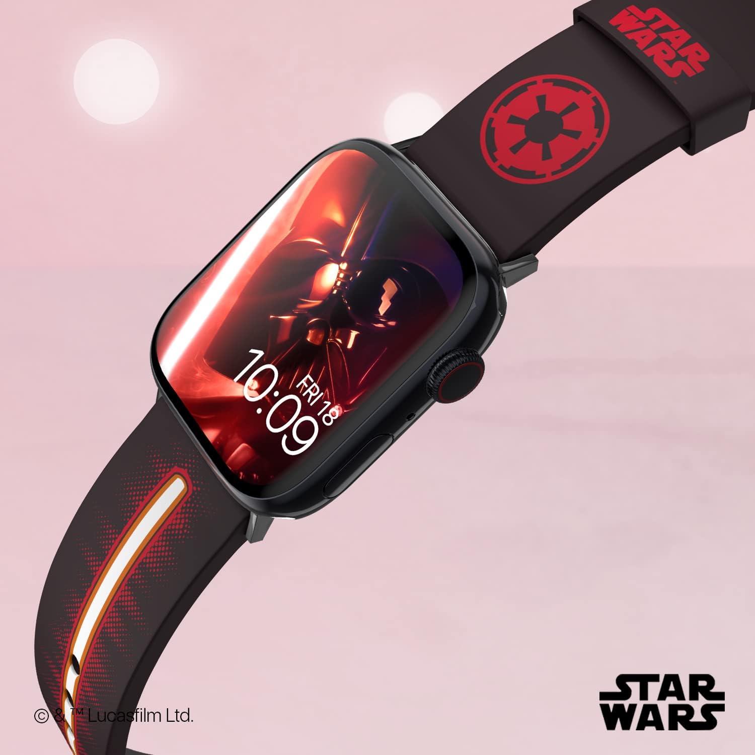 MobyFox Star Wars - Smartwatch Band – Officially Licensed (watch not included) Vader Lightsaber