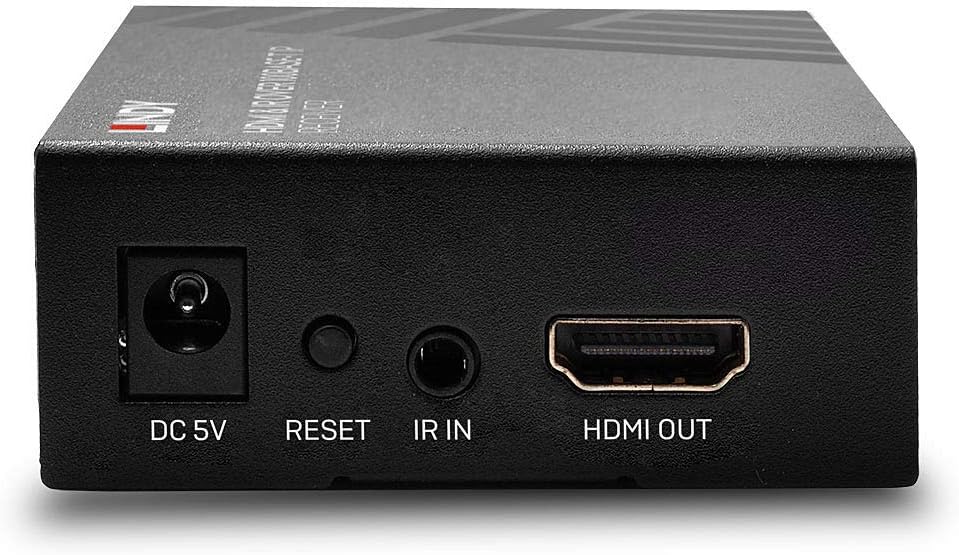 LINDY 38129 HDMI Over IP Gigabit Ethernet IP Extender/Receiver for 1080p SKY HD,Playstation,XBOX,Freesat HD,Freeview HD,Tivo and Bluray, Black