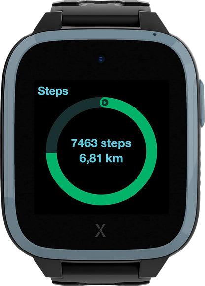 XPLORA XGO 3 - Watch Phone for Children (4G) - Calls, Messages, Kids School Mode, SOS Function, GPS Location, Camera and Pedometer – (Subscription Required) (Black)