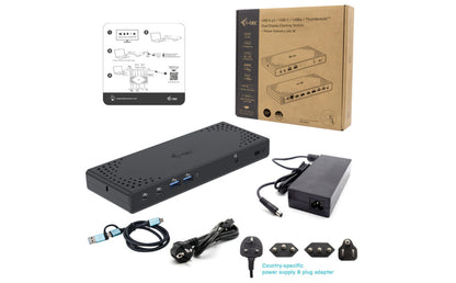 Usb3.0/C Thunder Duald. Dock+Pd100