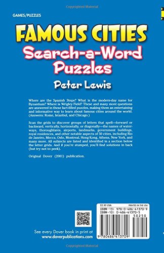 Famous Cities Search-a-Word Puzzles