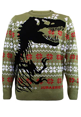 Jurassic Park Sweatshirt Christmas Jumper Dino Ske