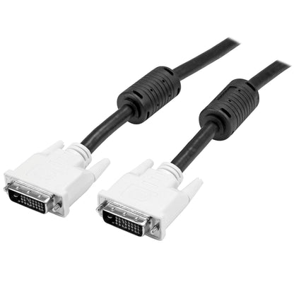 StarTech.com 10m DVI-D Dual Link Cable - Male to Male DVI-D Digital Video Monitor Cable - 25 pin DVI-D Cable M/M Black 10 Meter, 2560x1600 (DVIDDMM10M)