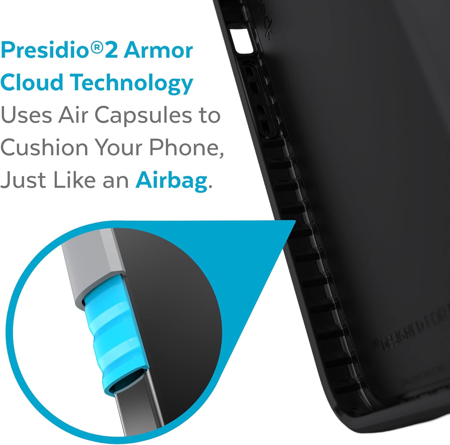 Speck Presidio2 Pro Case for iPhone 13 Pro with Microban, Black