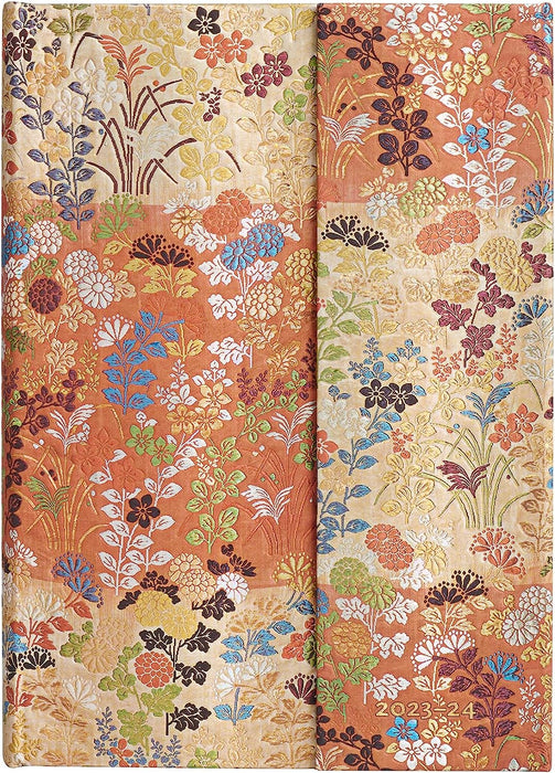 Kara-ori (Japanese Kimono) Midi 18-month Dayplanner 2024