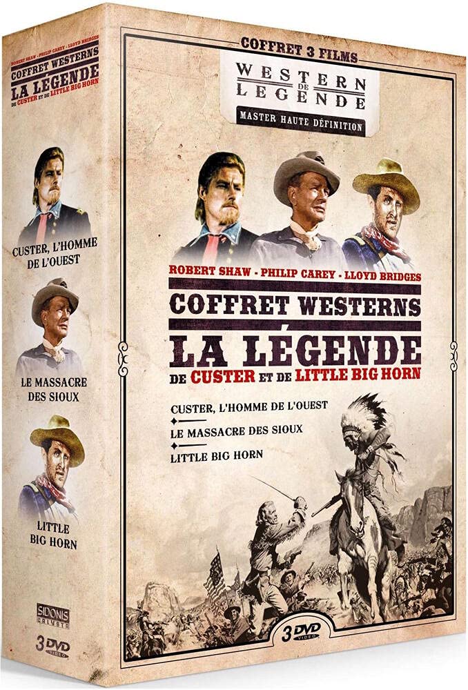 Westerns - la légende de custer et de little big horn - coffret 3 films