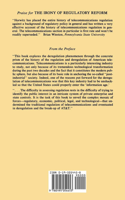The Irony of Regulatory Reform