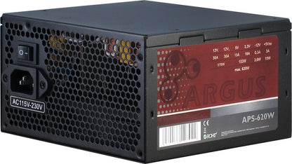 Inter-Tech Argus APS power supply unit 620 W 20+4 pin ATX ATX Black