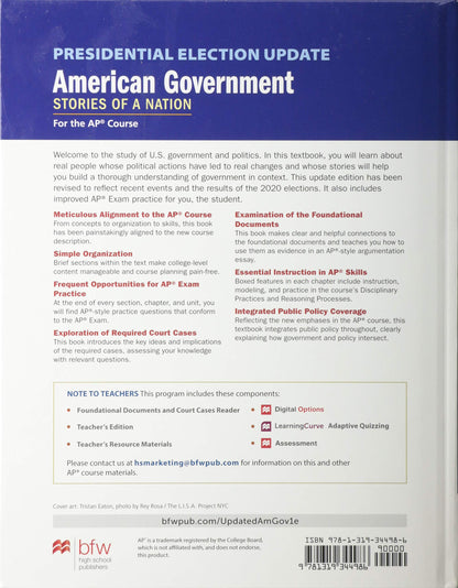 Presidential Election Update American Government: Stories of a Nation