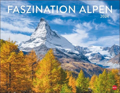 Heye Monats-Wandkalender Faszination Alpen 2024