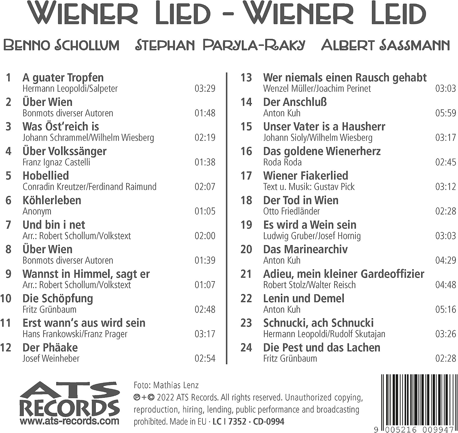Wiener Lied-Wiener Leid