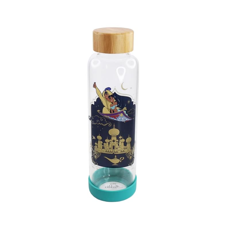 Disney: Half Moon Bay - Aladdin (Water Bottle Glass 500Ml / Bottiglia Vetro)
