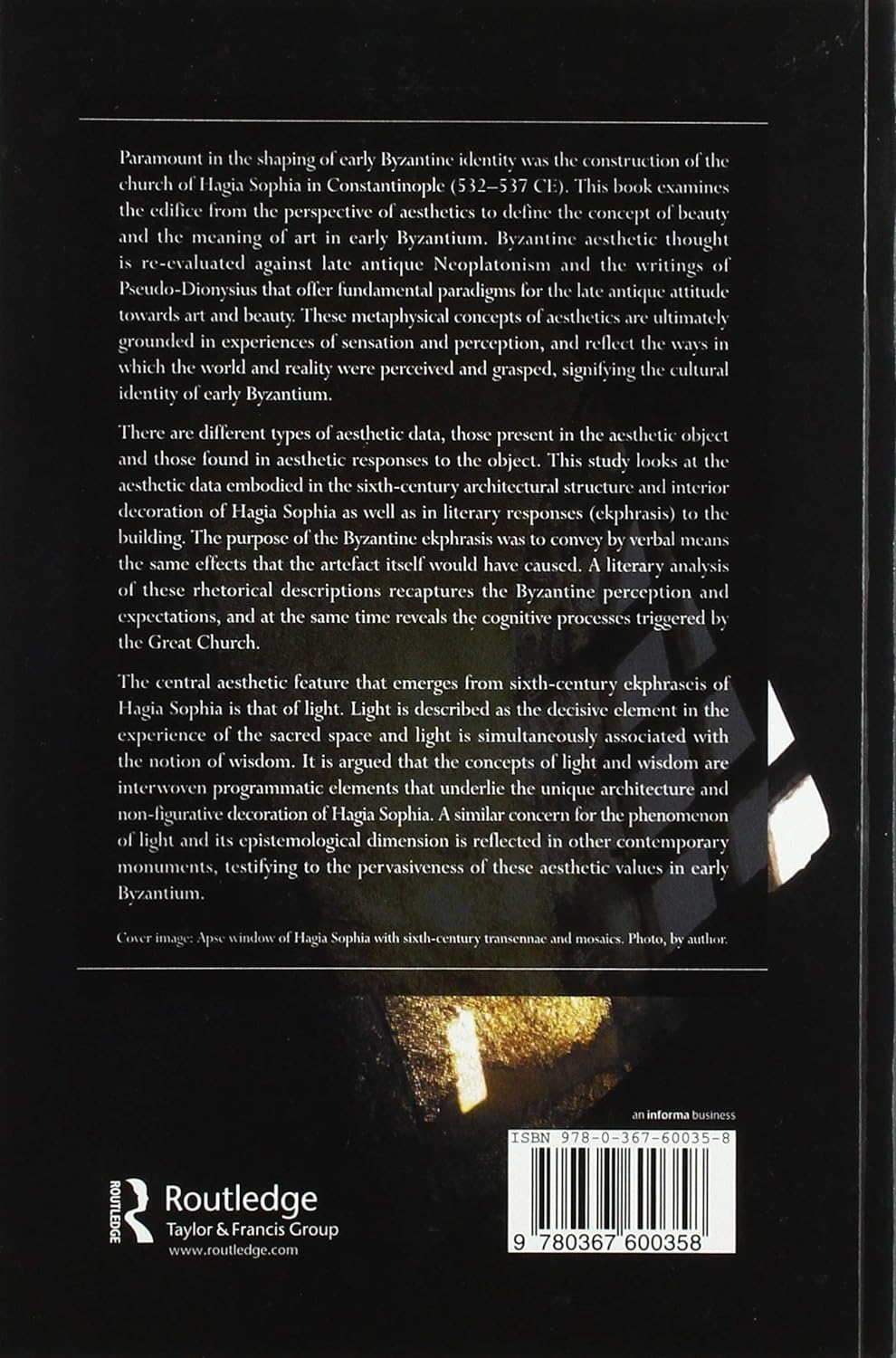 Hagia Sophia and the Byzantine Aesthetic Experience