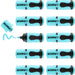 edding 7 mini highLighter - pastel Blue - 10 highLighter Pens - Chisel nib 1-3 mm - small highLighter in trendy colours - for Bullet Journals, school, college, university or the office