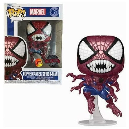 Funko Pop Marvel Spiderman Doppelganger #961 Metallic - Exclusive Special Edition - Figure FUN59175 Multicoloured One Size