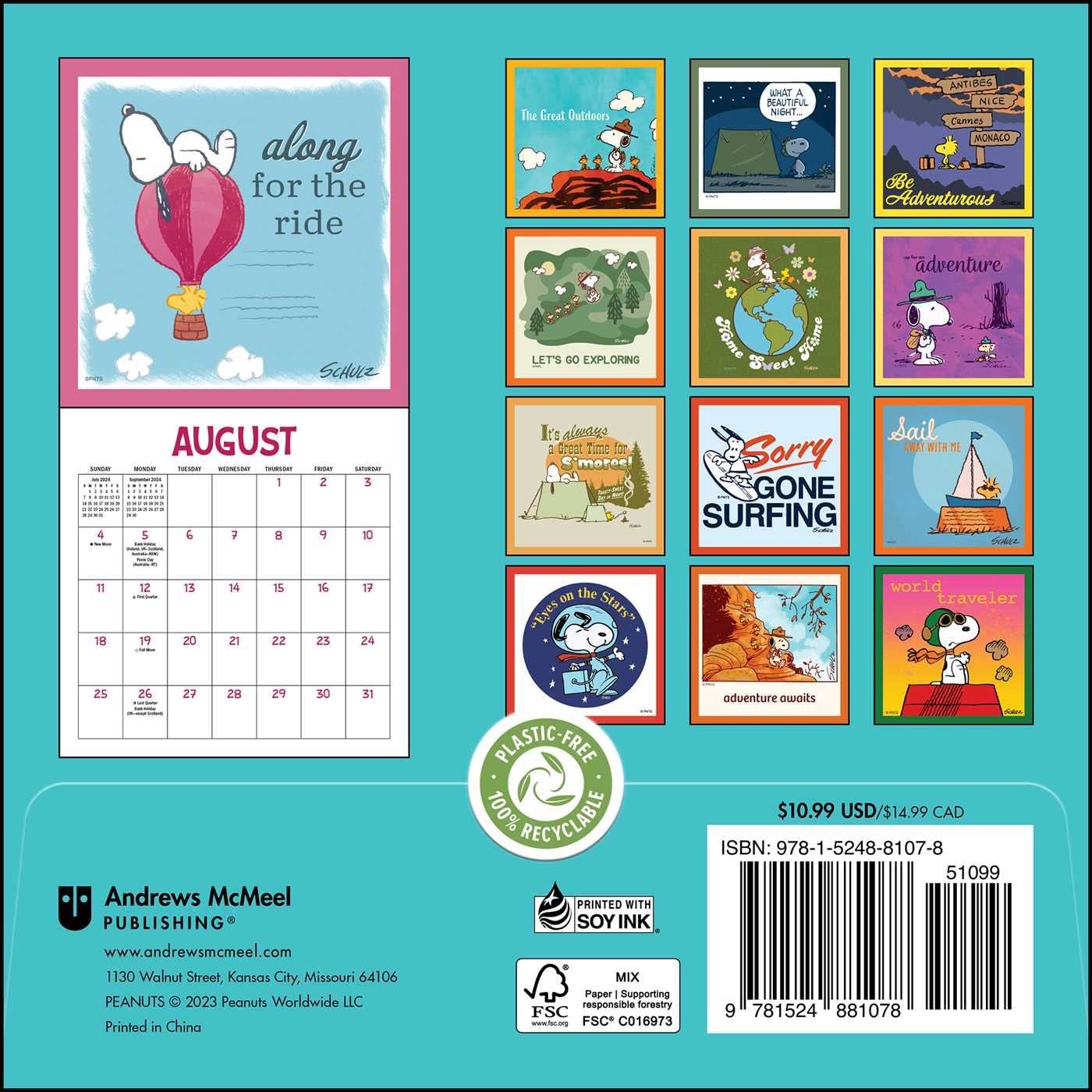 Peanuts 2024 Mini Wall Calendar