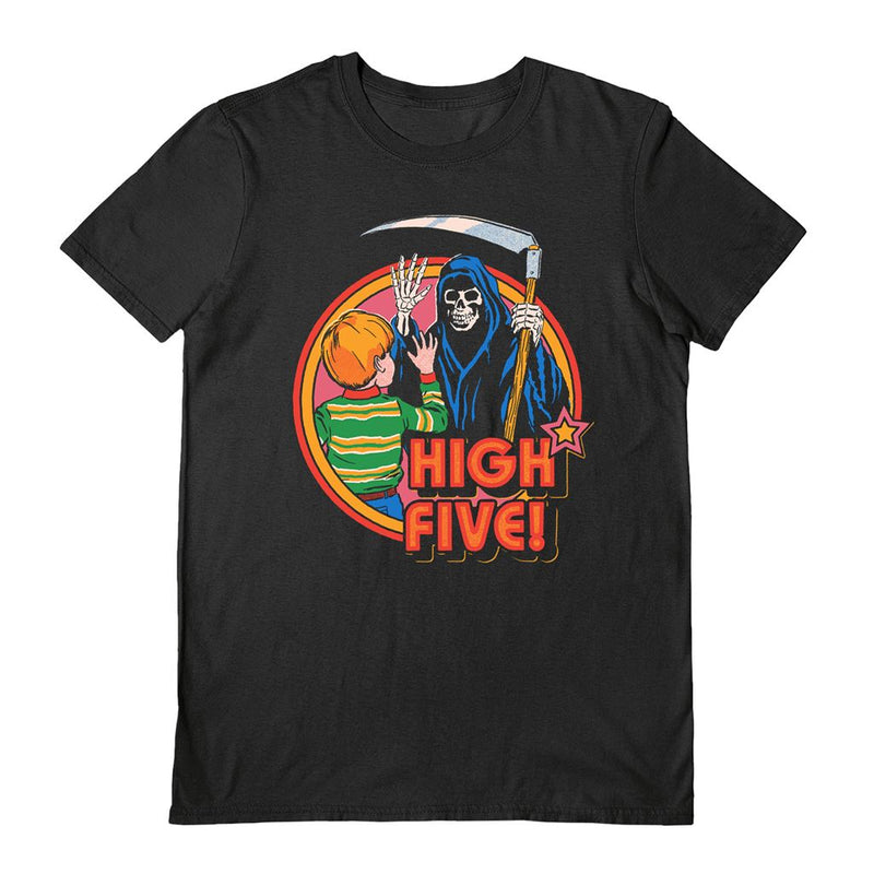 STEVEN RHODES (HIGH FIVE) BLACK UNISEX T-SHIRT SMALL