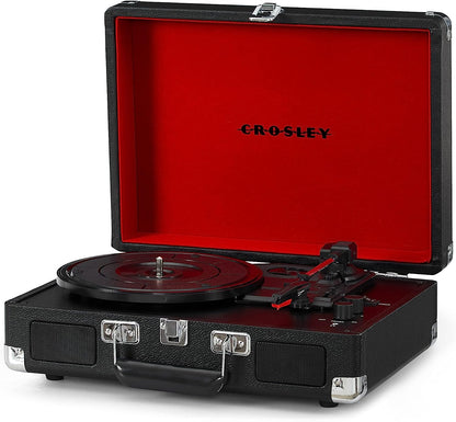 Crosley Cruiser Deluxe - Black - 2 Way Bluetooth!