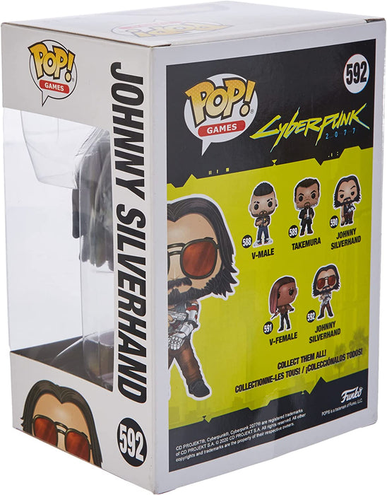 Funko Pop! Games: Cyberpunk 2077 - Johnny Silverhand 2, Multicolor (47522) 3.75 inches