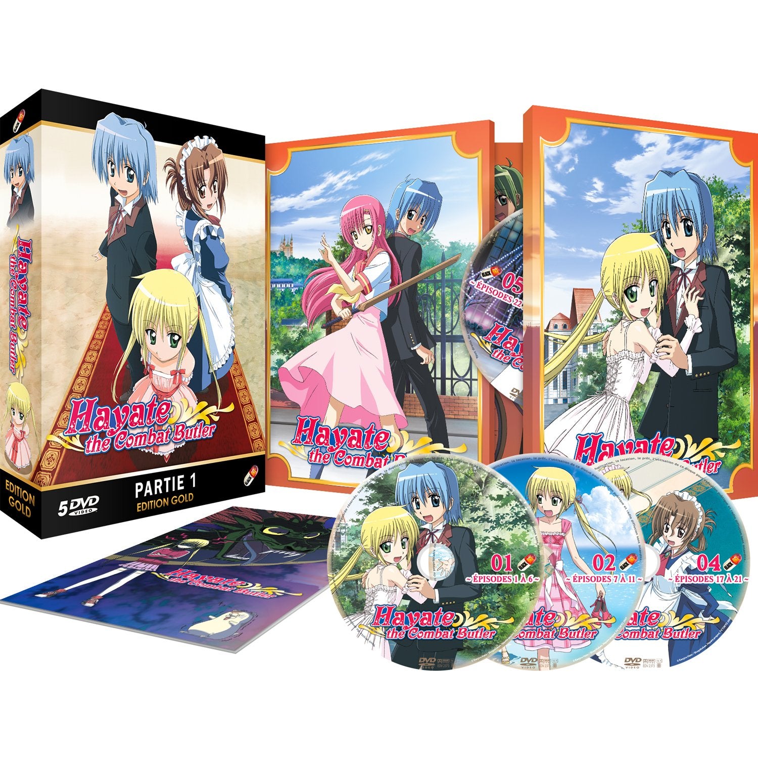 Unbekannt Hayate The Combat Butler - Saison 1 Part 1 Edit. Gold (5 DVD + Livret)
