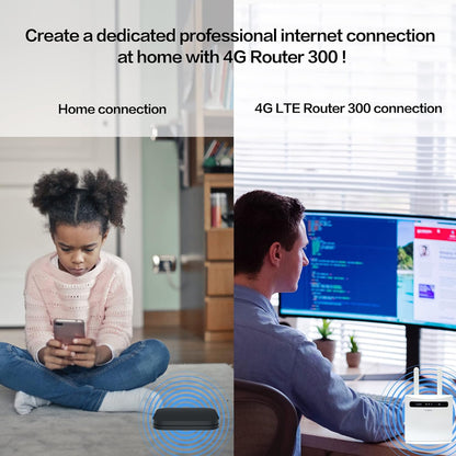 STRONG 4G LTE Wi-Fi Router, CAT 4, SIM Slot, N300 Wi-Fi Router, 4 LAN Ports, Zero Configuration, Detachable Antennas CAT 4 LTE | 4 x Network Ports | N300 Wi-Fi