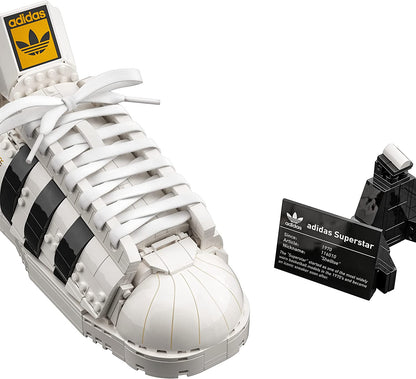 LEGO 10282 Adidas Originals Superstar Trainers Collectors Building Set for Adults, Display Collectible Shoe Model, 18 year + single