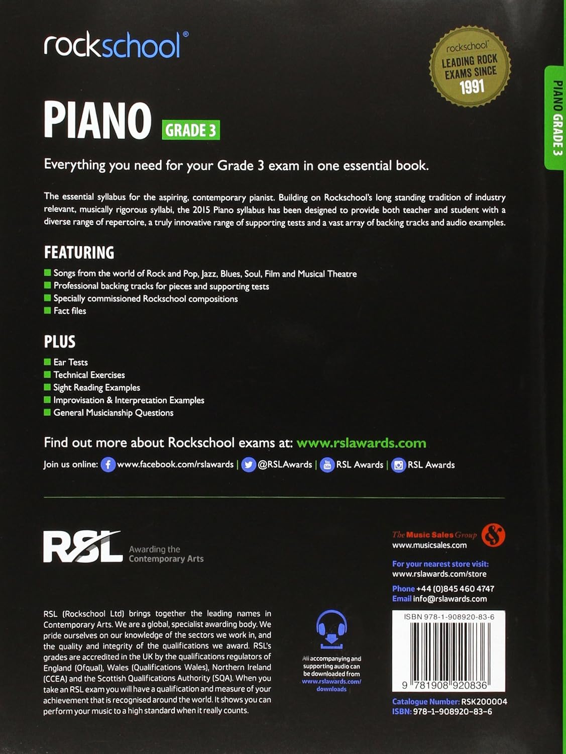 Rockschool Piano - Grade 3 (2015)