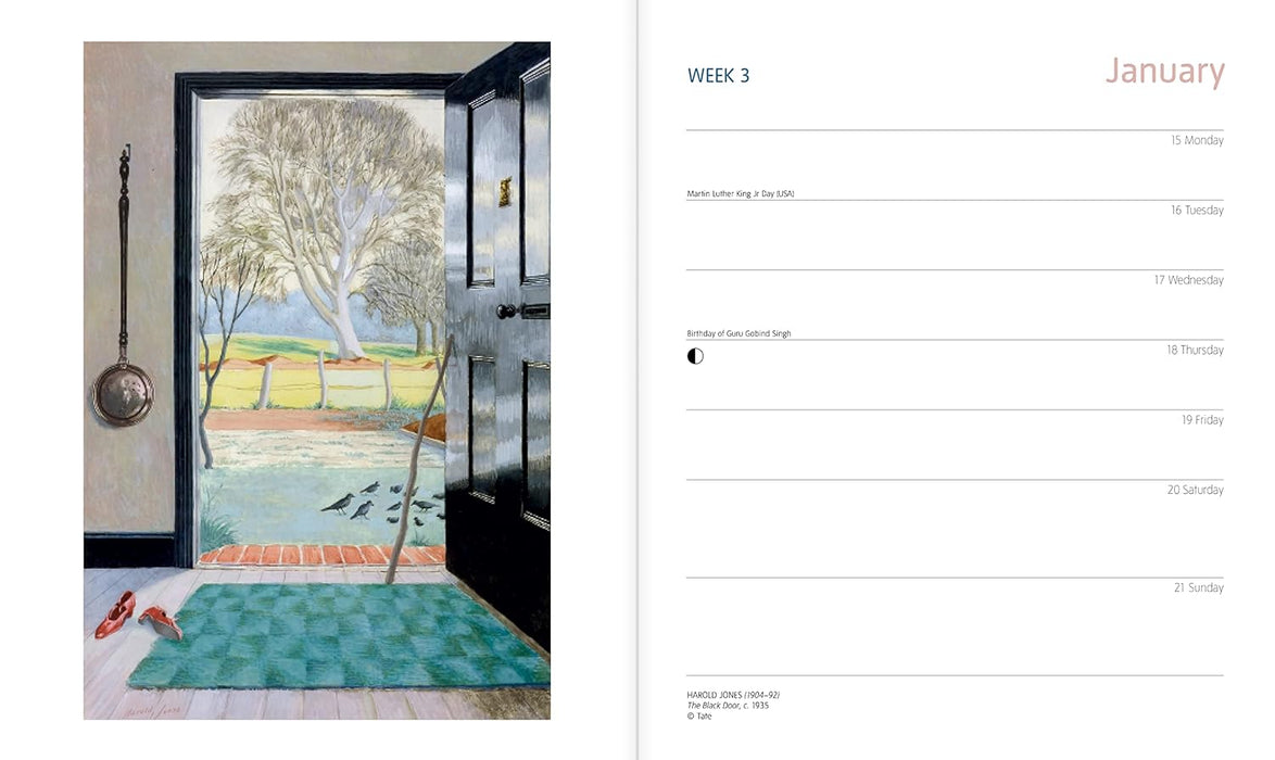 Tate 2024 Desk Diary Week To View Illust