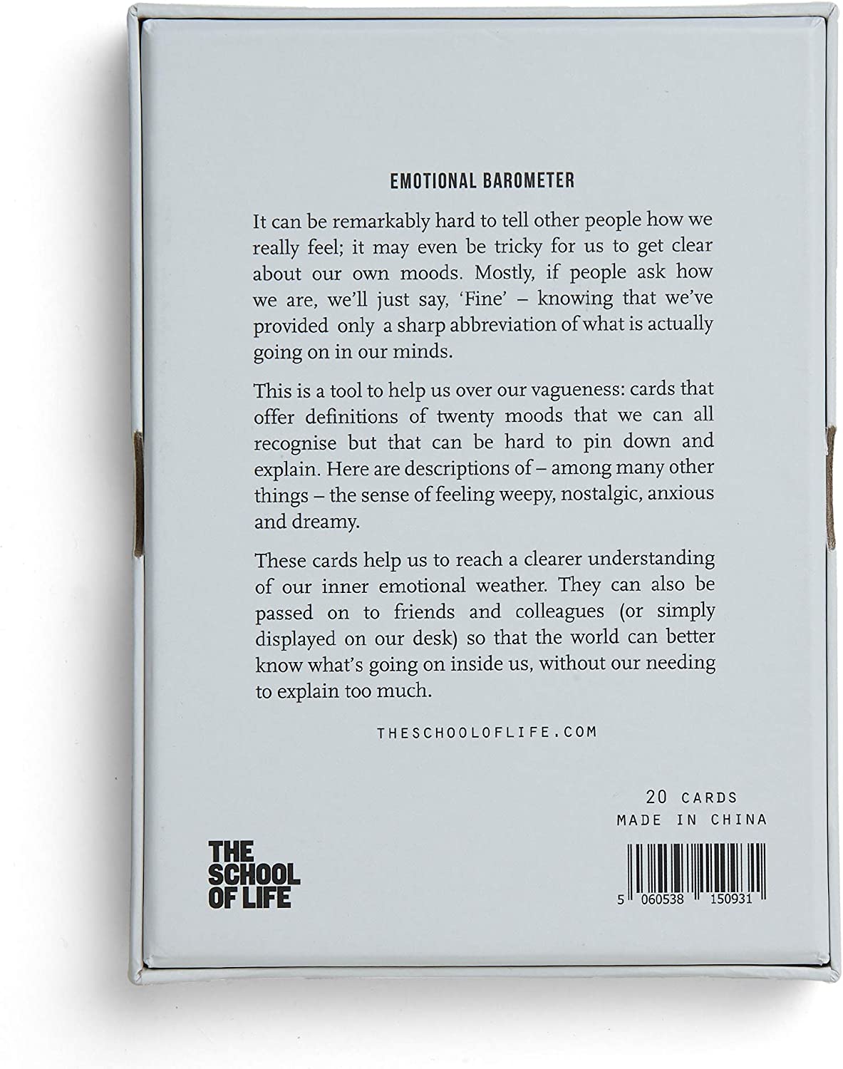 The School Of Life - Emotional Barometer - Card Set