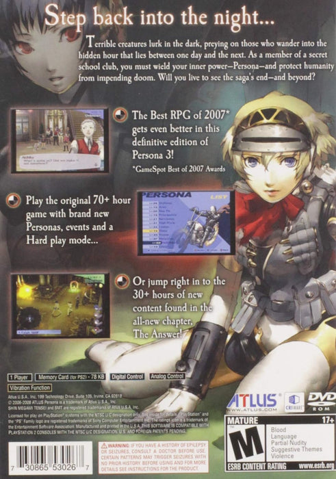 Shin Megami Tensei: Persona 3 FES - PlayStation 2 Standard