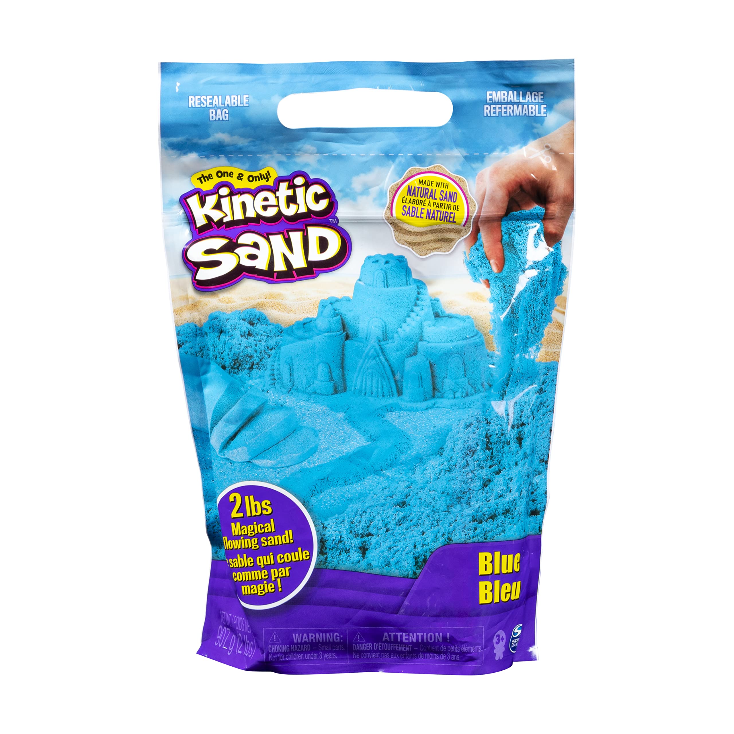 Kinetic Sand, 0.9 kg for Mixing, Moulding and Creating, for Ages 3 and Up (Colours Ship at Random) (Styles Vary)