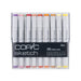 Copic Sketch, Alcohol-Based Markers, 36pc Set, Basic (New ver.) Basic: Bright, Basic Colors and a Variety of Grays: C1, C3, C5, C7, C9, W1, W3, W5, W7, W9, 100, 110, B05, B06, B14, B29, B32, B39, E09,