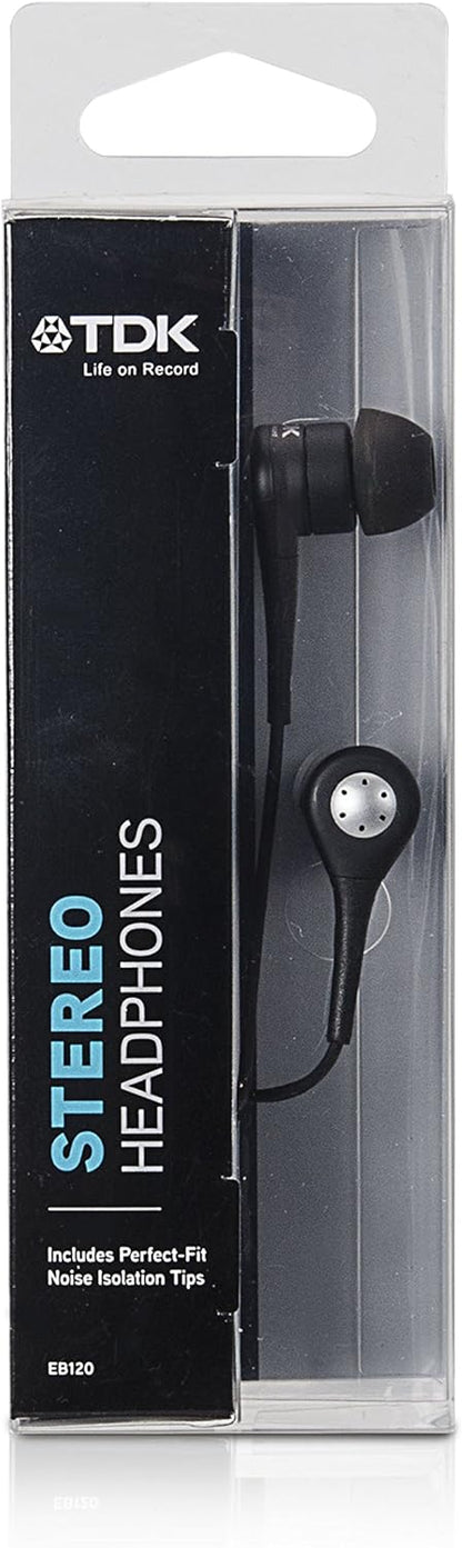 TDK T32840 EB120 Stereo in Ear Headphones - Black