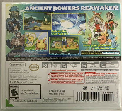 Nintendo 3DS - Pokemon Alpha Sapphire - Nintendo 3Ds