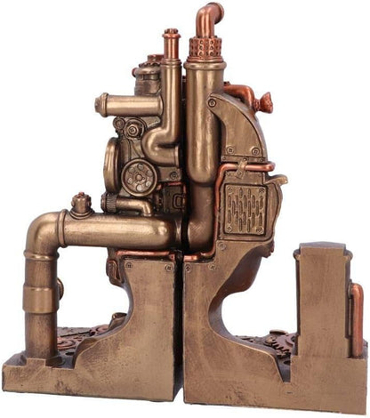 Split Steampunk Human Skeleton Bookends 22.5Cm