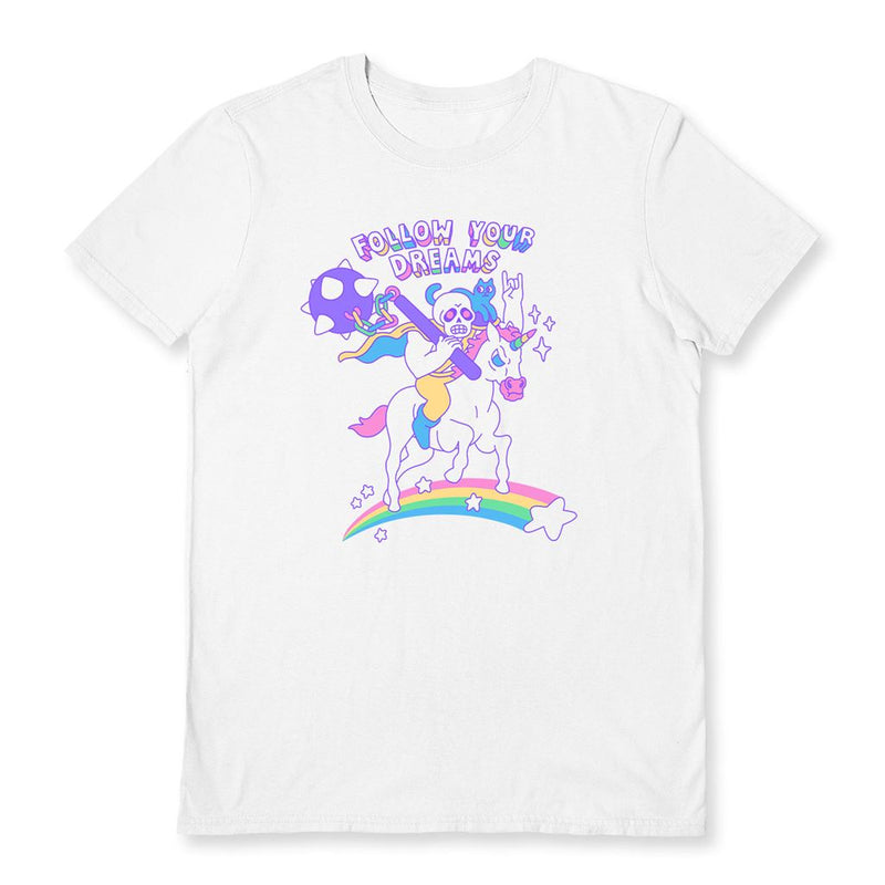 OBINSUN (FOLLOW YOUR DREAMS) WHITE UNISEX T-SHIRT