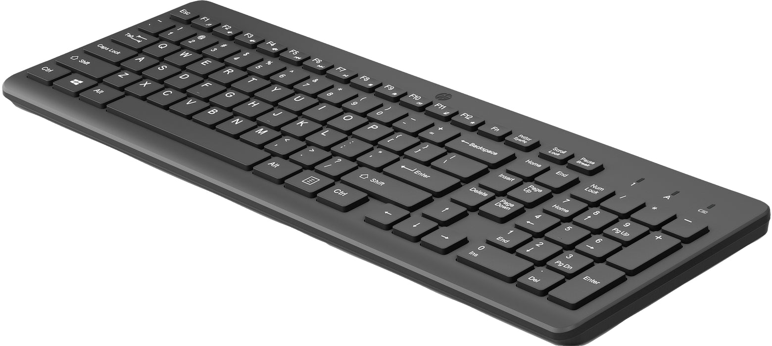 Hp 225 - Keyboard - 2.5-Zone Layout - Wireless - 2.4 Ghz - Uk - Black