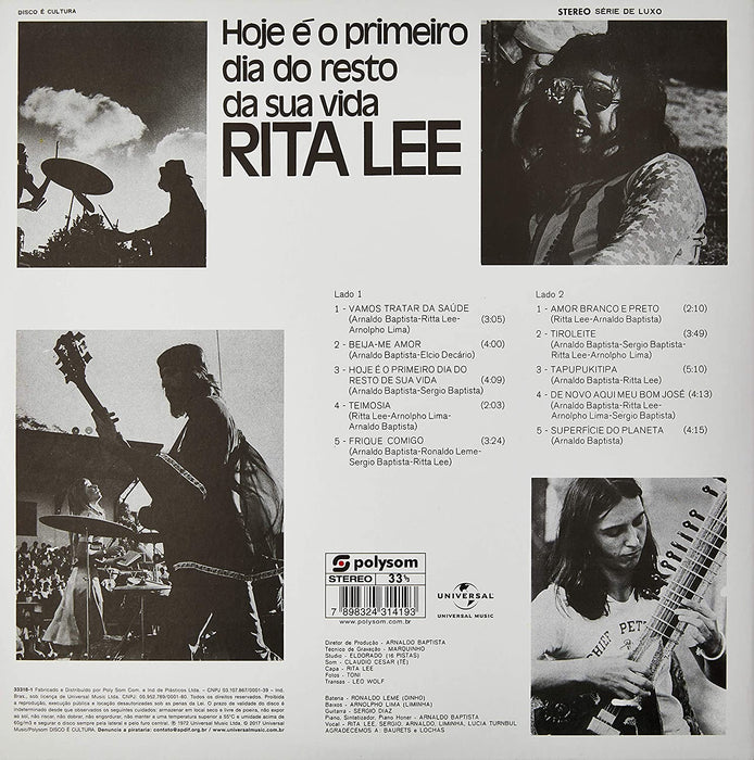 Lp-Rita Lee-Hoje E O Primeiro Dia... -Lp