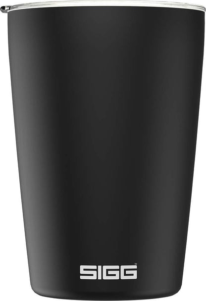 SIGG - Neso Pure Cream Coffee Travel Mug - With Tritan Lid - Dishwasher Safe - Lightweight - BPA Free - 18/8 Stainless Steel - 0.3L / 0.4L Black 0.3 L