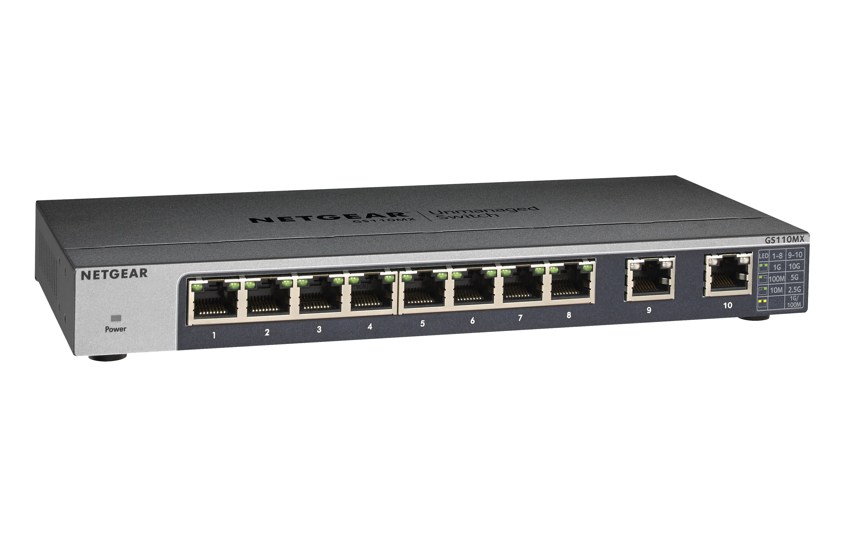 NETGEAR GS110MX Unmanaged L3 Gigabit Ethernet (10/100/1000) Black
