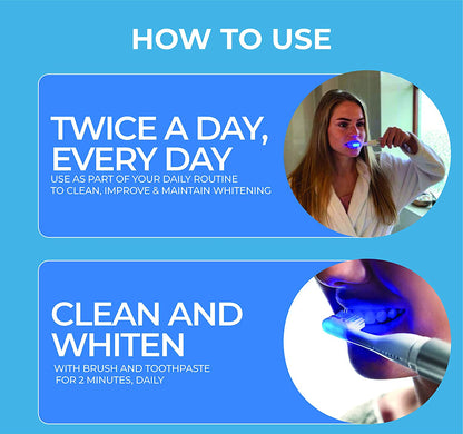 STYLSMILE Sonic Blue Light Toothbrush & Paptech Toothpaste Set